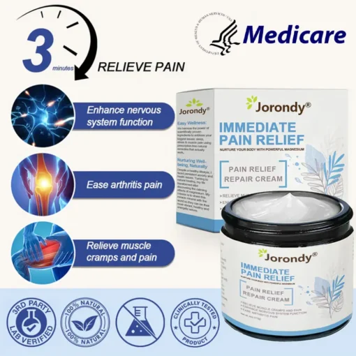 𝐉𝐨𝐫𝐨𝐧𝐝𝐲® Magnesium Pain Relief & Bone Healing Cream